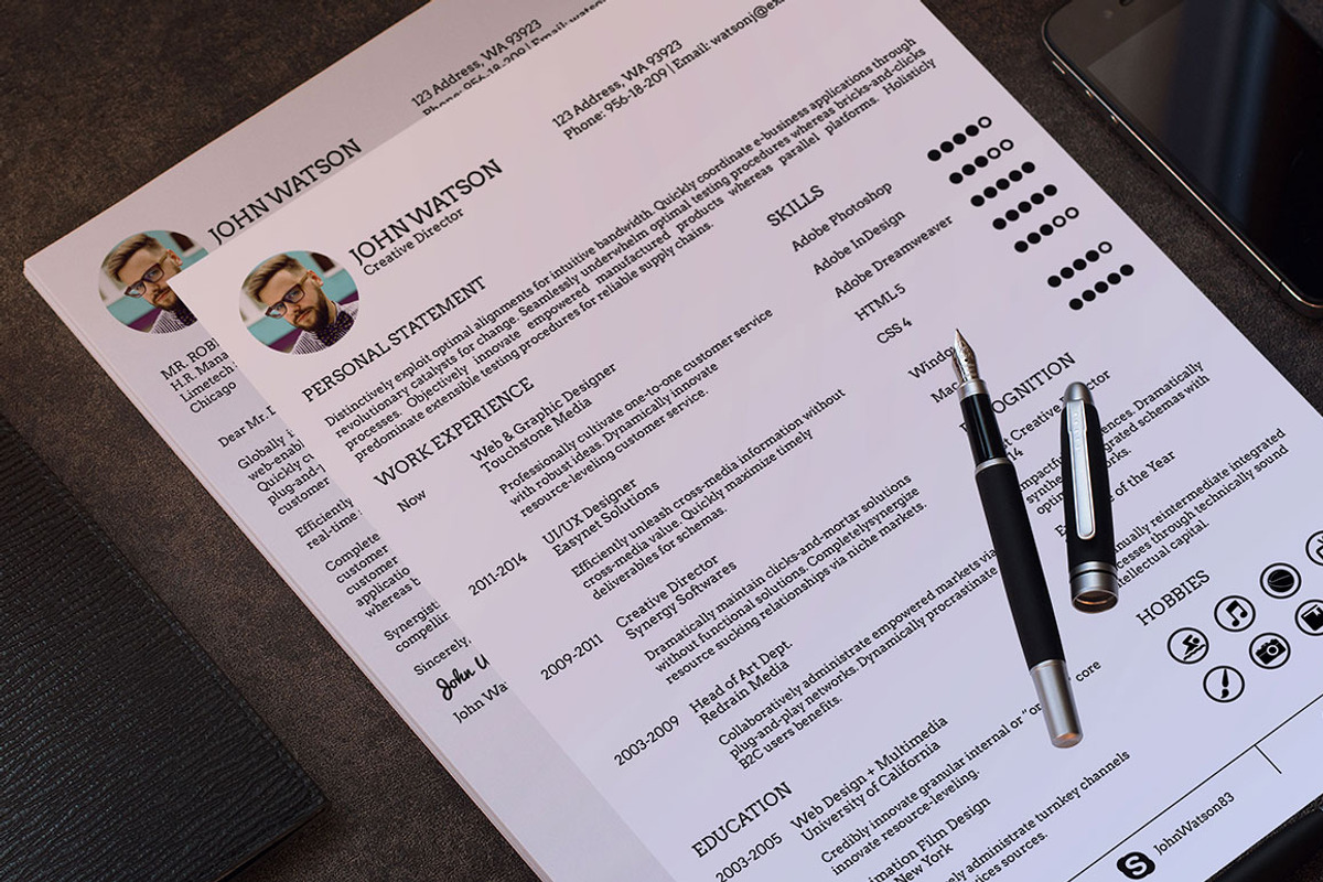 Professional Resume + Cover Letter, a Resume Template by Made by Mancie (Photo 1 of 5)