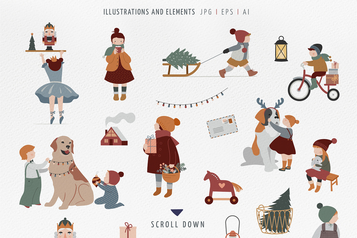 Nordic Winter Kids, a Decorative Illustration by Marish (Photo 13 of 16)