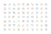 175+ Communication Colored Line Icon, an Outline Icon by Creative Stall (Thumbnail 2 of 3)