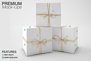 Gift Boxes Mockup Set