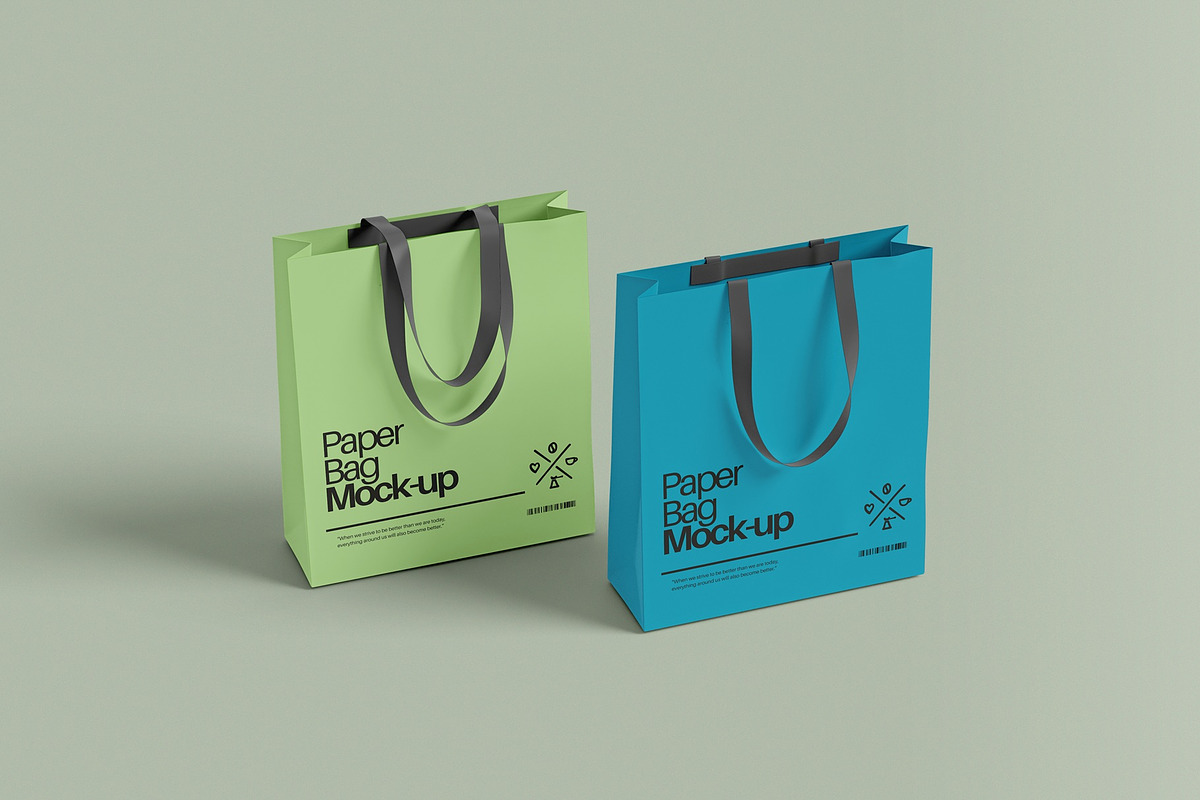Paper Bag Mockup, a Packaging Mockup by hokagata (Photo 3 of 4)