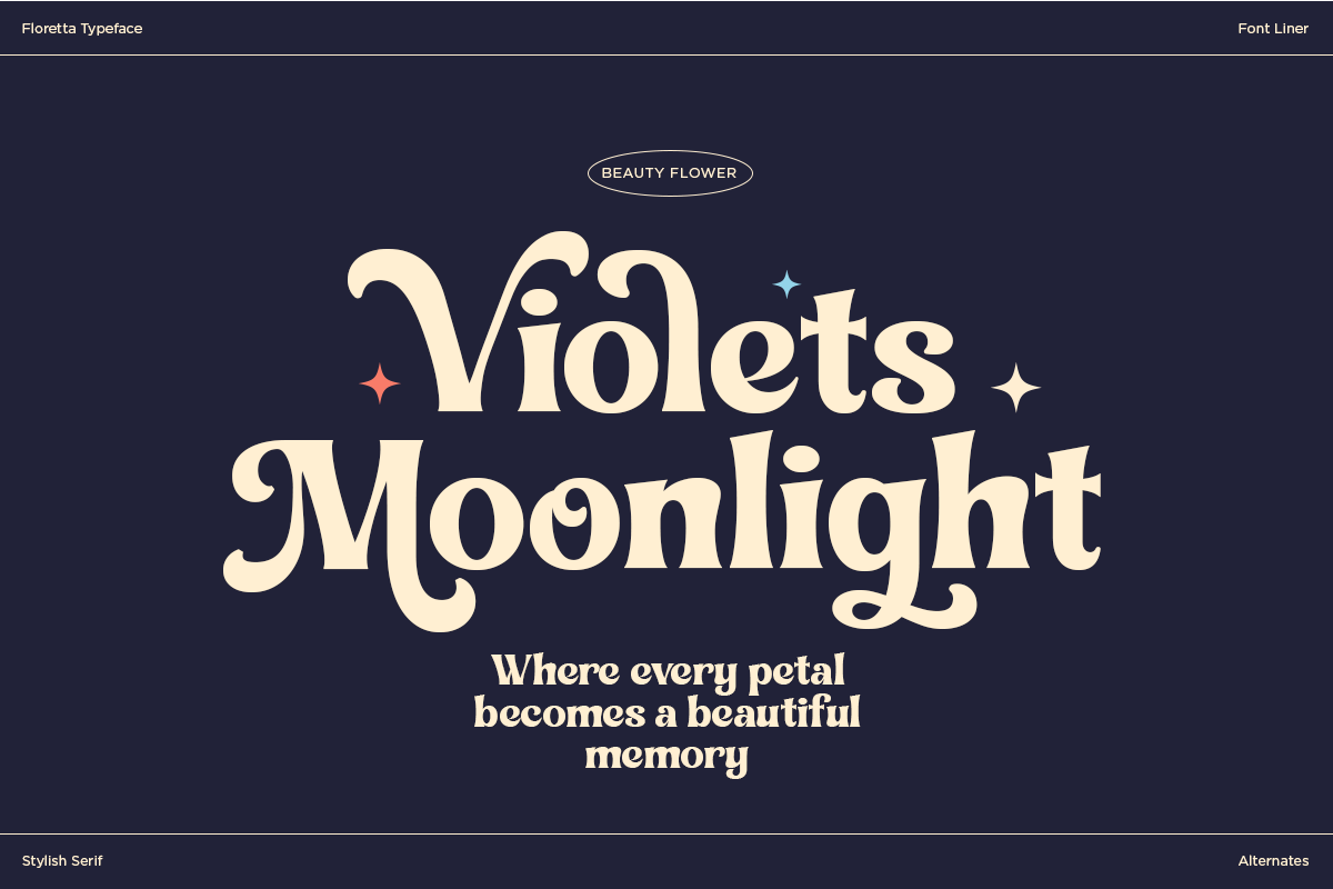 Floretta - Classy Retro Serif Font, a Serif Font by Font Liner (Photo 5 of 10)