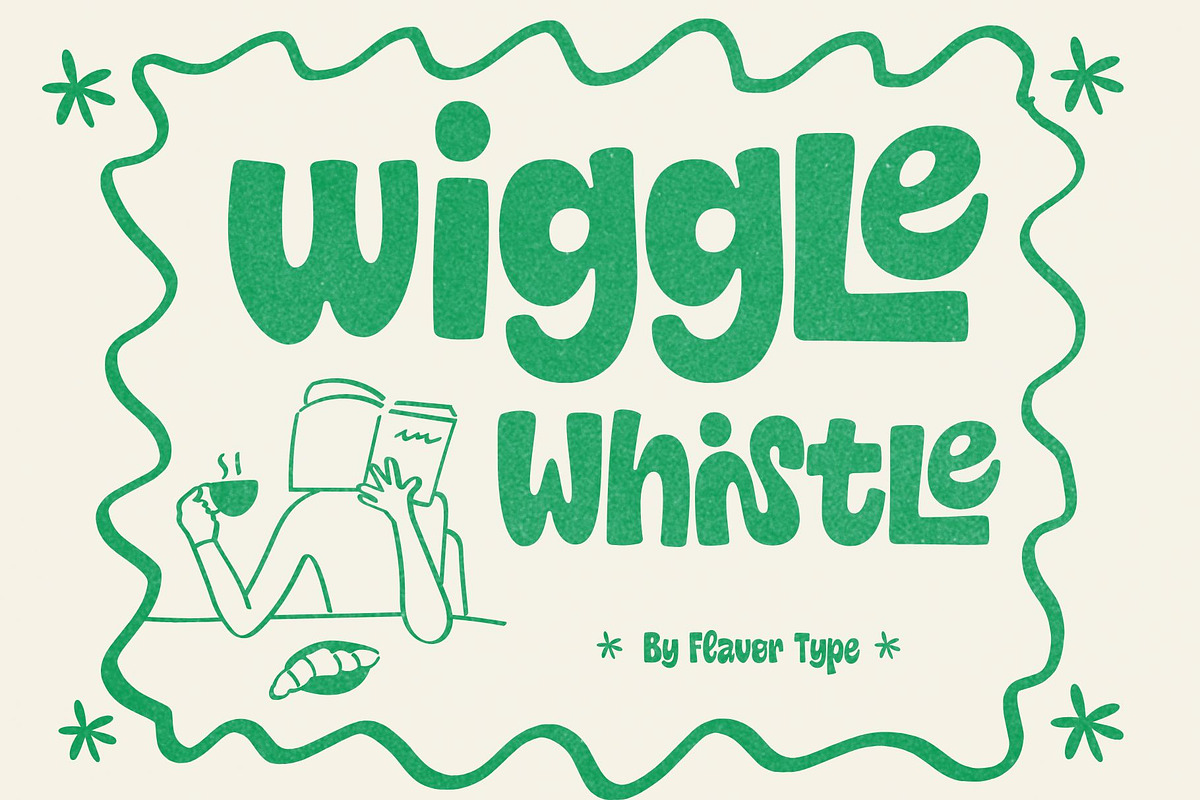 Wiggle Whistle, a Handwritten Font by Flavortype (Photo 1 of 14)