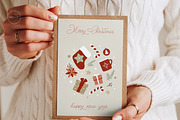 Christmas postcard mockup set 1 v2, a Print Template by Mocart (Thumbnail 6 of 14)
