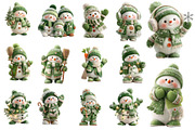 Christmas Snowman Clipart, an Illustration by Designworld (Thumbnail 3 of 5)
