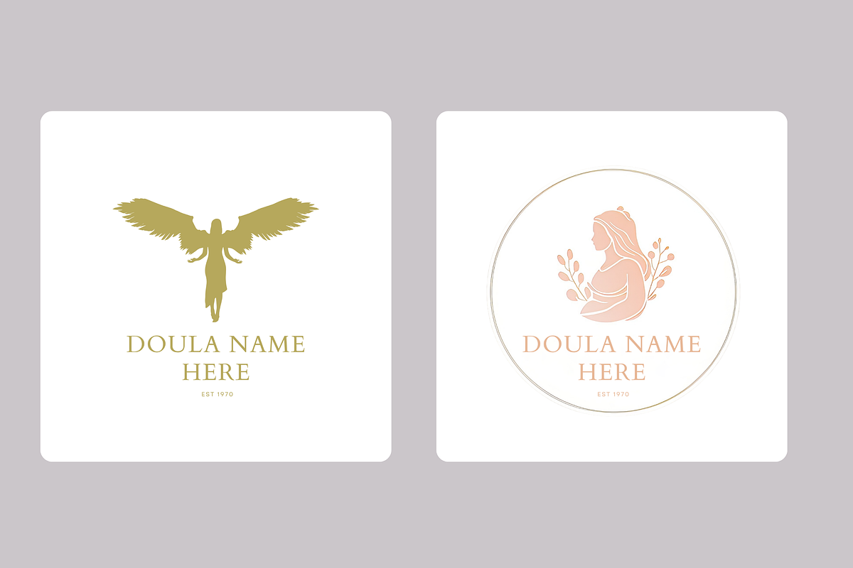 POSTPARTUM DOULA LOGOS TEMPLATES, a Branding & Logo Template by Daring Digies (Photo 5 of 7)