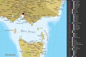 Australia And New Zealand Map