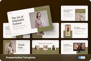 Minimalist Fashion Keynote Template, a Presentation Template by GraphauseProject