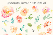 Peonia Watercolor Design Set, an Illustration by Angie Makes (Thumbnail 4 of 9)