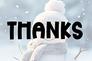 Happy Snowman, a Script Font by FreshTypeINK (Thumbnail 6 of 7)