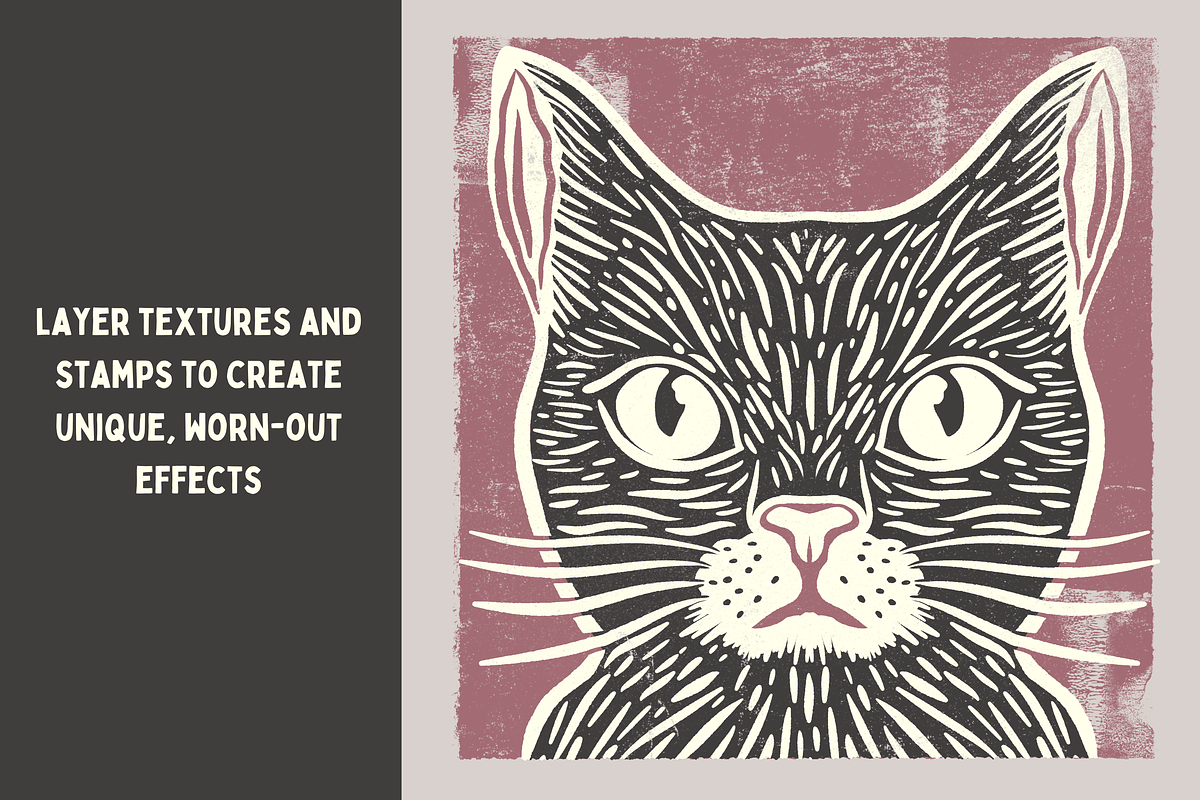Rolled Ink Brushes For Procreate, a Brush Add-On by seamless team (Photo 3 of 6)