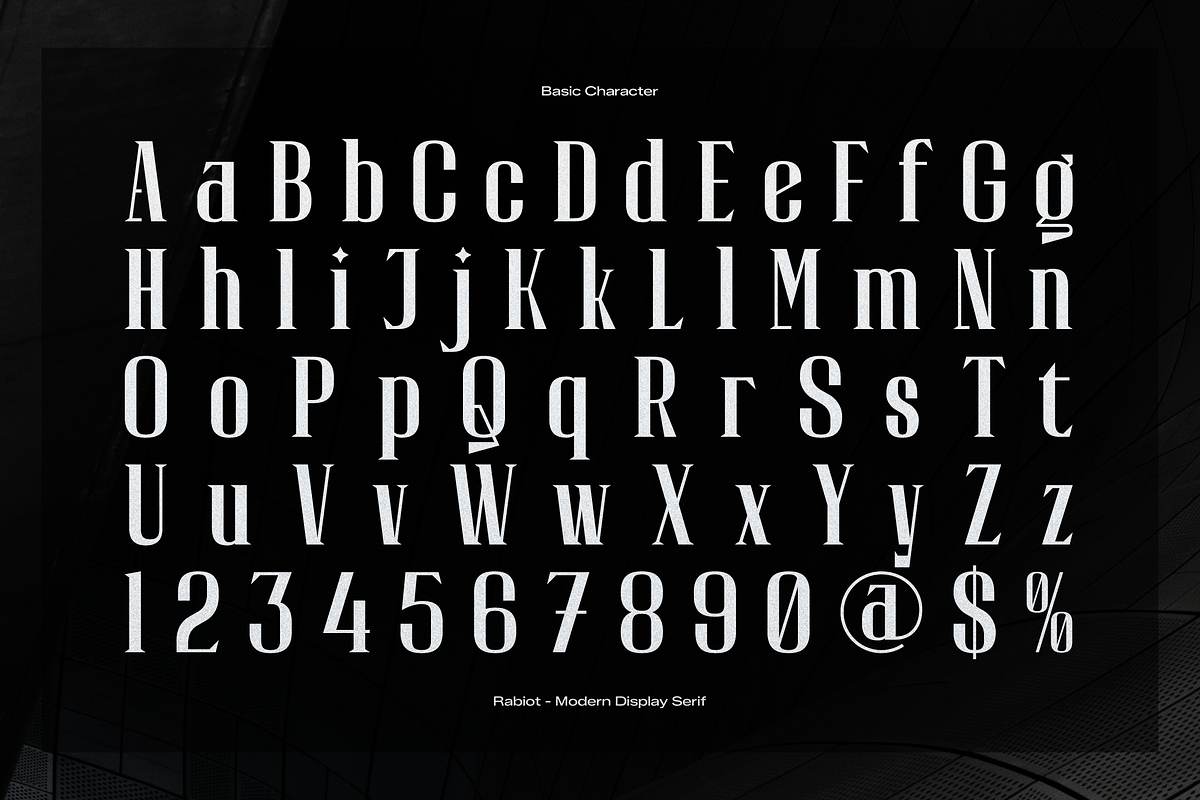 Rabiot | Modern Display Serif, a Sans Serif Font by gracetype_studio (Photo 10 of 12)