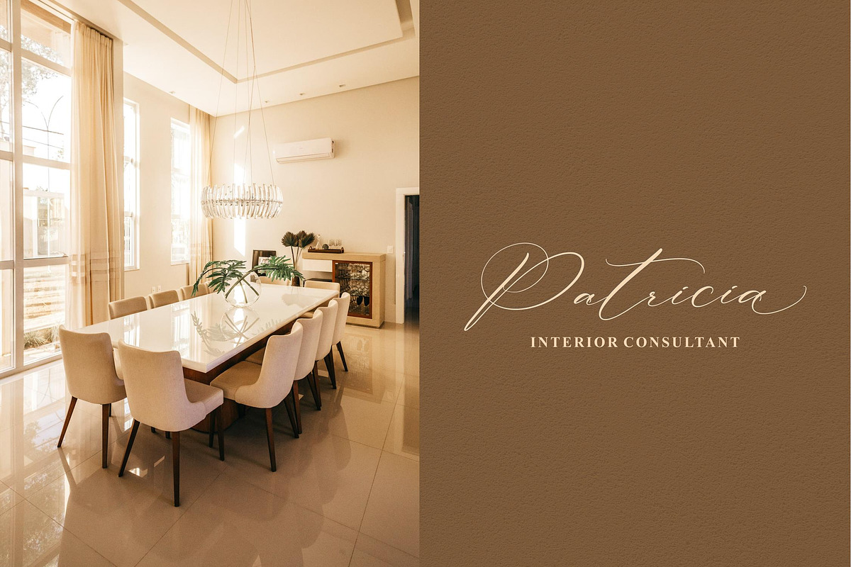 Patricia Rustine Luxury Script Font, a Script Font by Letterena Studios Script (Photo 6 of 15)