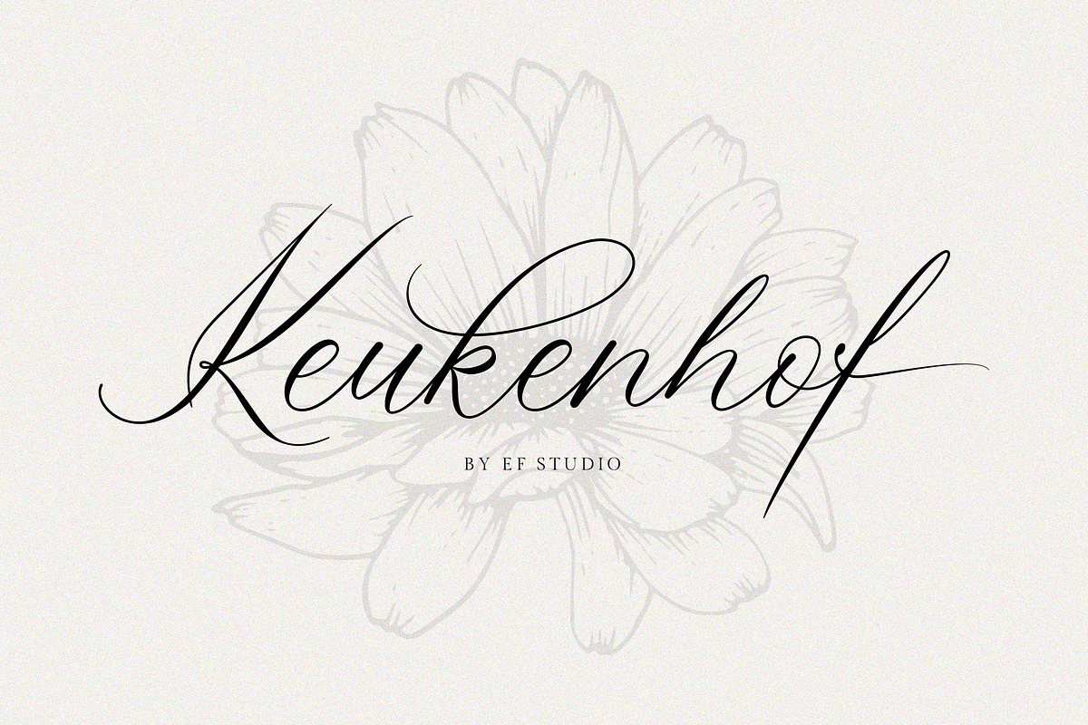 Keukenhof | Modern Calligraphy Font, a Handwritten Font by Ef Studio (Photo 1 of 13)