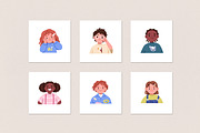 Cute kids avatars, portraits set, a Person Illustration by Good Studio (Thumbnail 4 of 4)