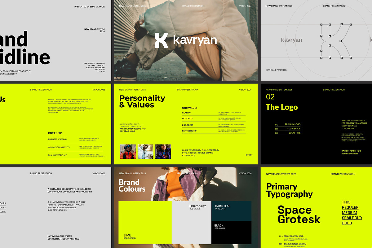 Kavryan- Brand Guidline PPT, a Presentation Template by adoestudio (Photo 1 of 10)