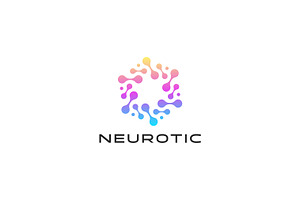 Science Neuron Bio-Tech Logo, a Branding & Logo Template by Signatoro