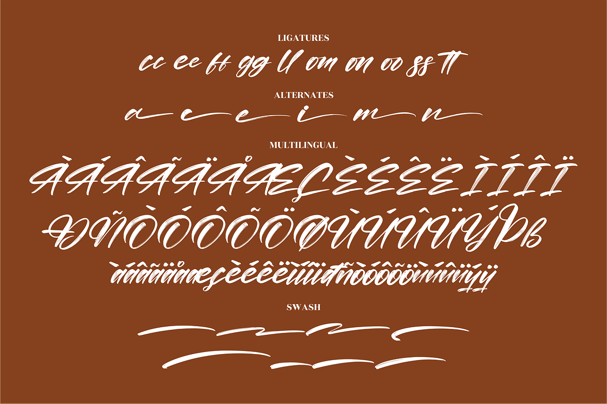 Roughton Bogatha Modern Brush Font, a Script Font by Letterena Studios Script (Photo 14 of 15)
