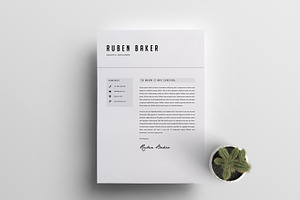 Resume Template 3 Page CV Template