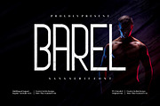 Barel - Modern sans serif font, a Sans Serif Font by mahstudios (Thumbnail 1 of 8)