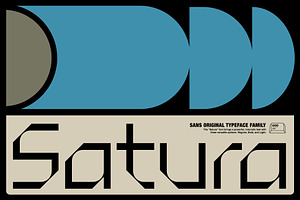 Satura Display Typeface Family