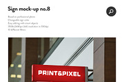 50 sign facade signboard logo mock, a Product Mockup by PrintPixel (Thumbnail 10 of 53)