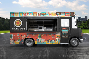 Bundle. Food Trucks. PSD MOCKUPS.