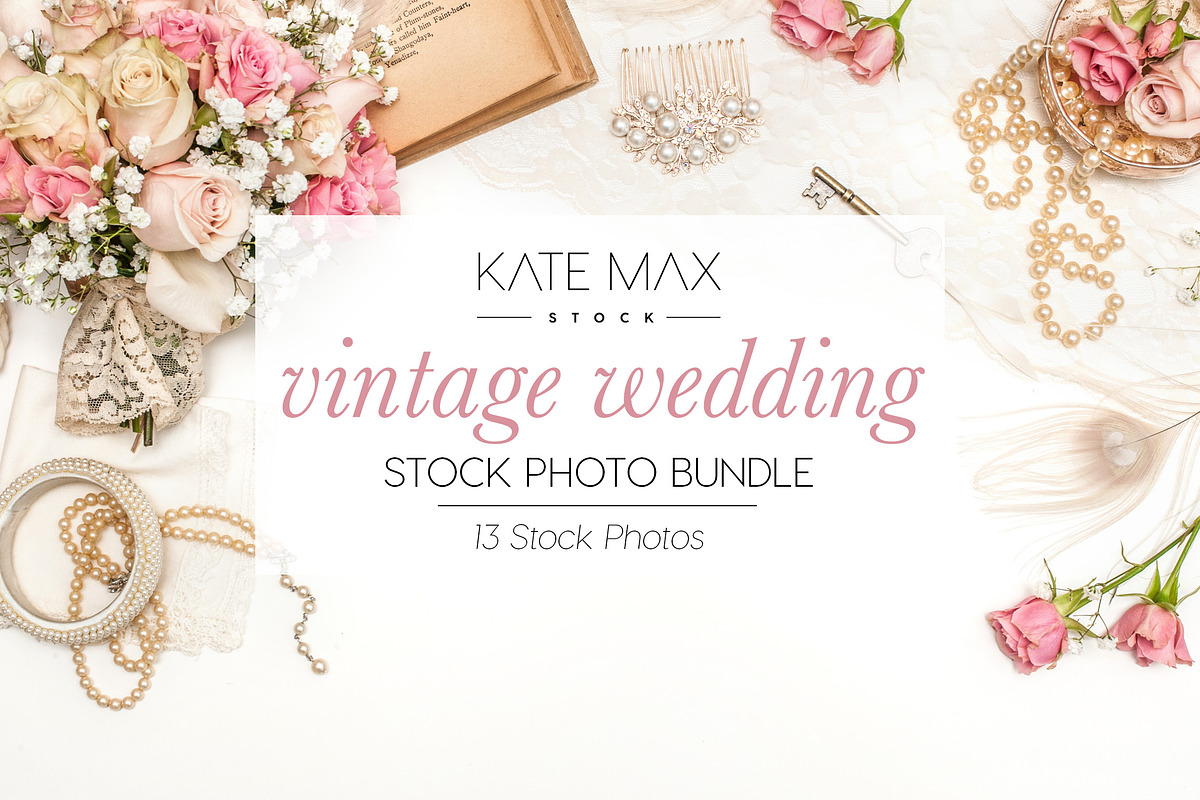 Vintage Wedding Stock Photo Bundle, a Print Template by Styled Stock House (Photo 1 of 3)