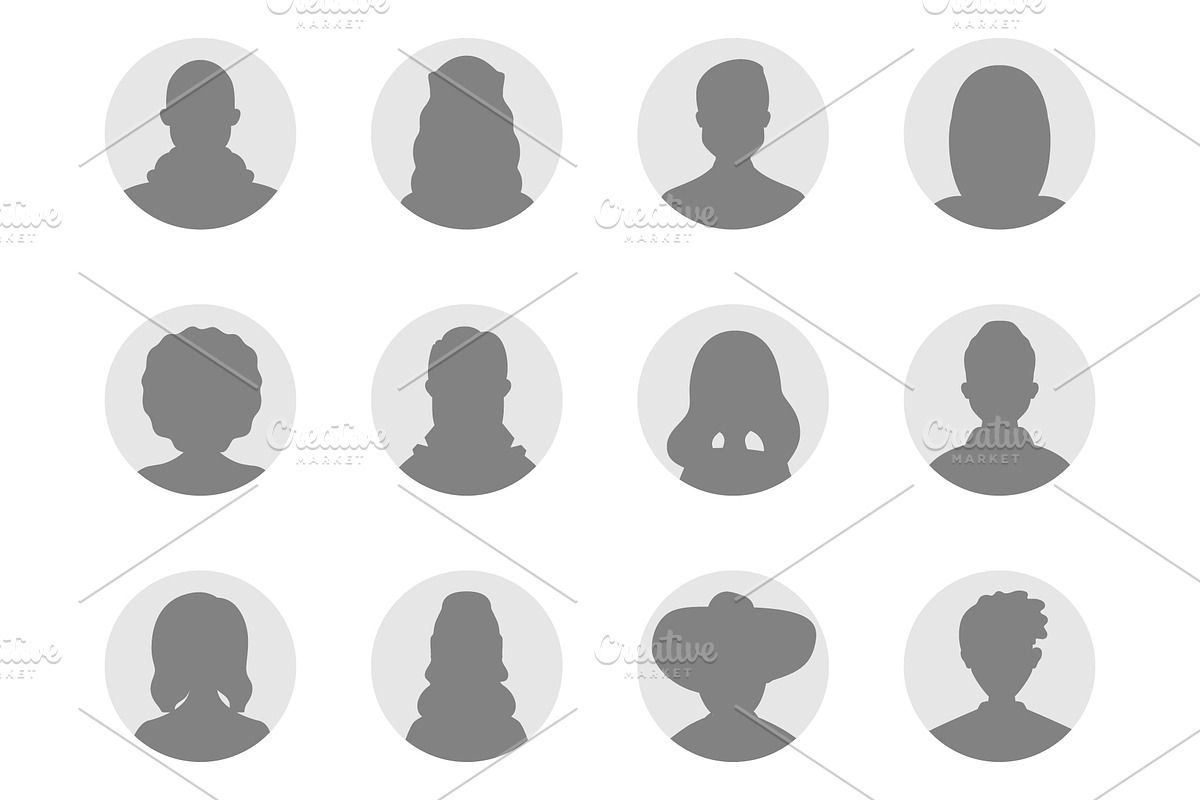 Set of grayscale silhouette icons, an Icon by Yayasya (Photo 3 of 3)