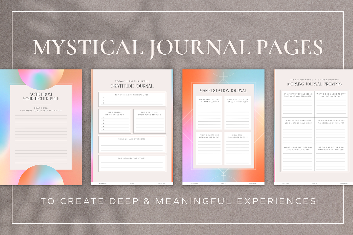 Mystical Workbook & eBook Template, a Design Template by Studio Soluna (Photo 8 of 15)