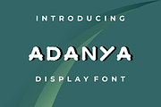 ADANYA Font, a Sans Serif Font by MaikoHatta (Thumbnail 1 of 2)