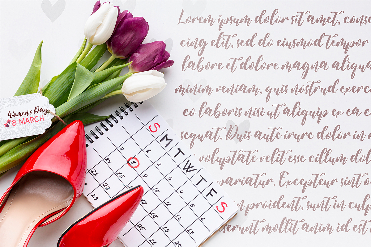 Valentine Wonder, a Script Font by Aldedesign (Photo 12 of 12)