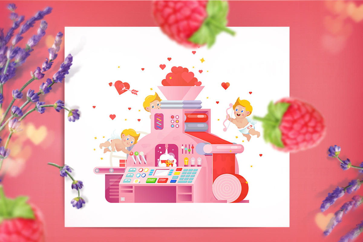 Сupids workplace love factory., a Card Template by WalnutBird (Photo 3 of 3)