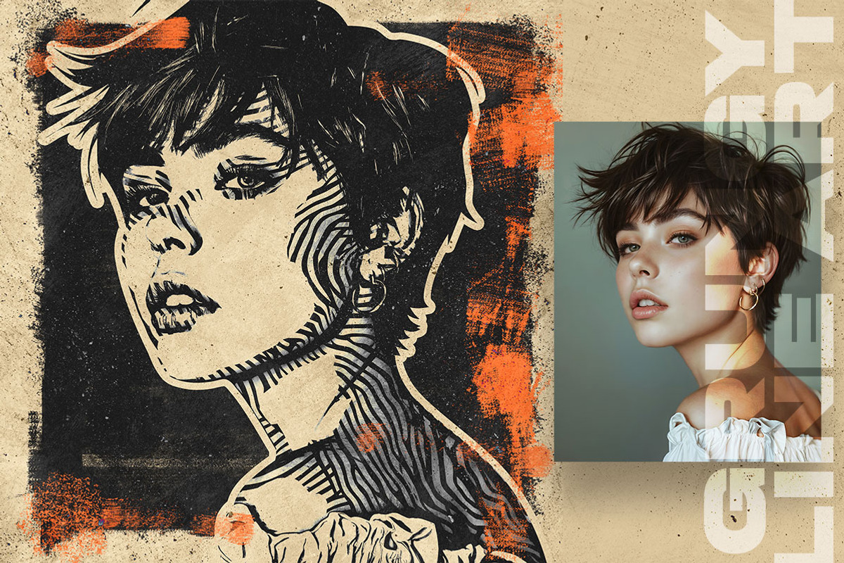 Grungy Line Art Photo Effects, an Action Add-On by Amorjesu.com (Photo 19 of 25)