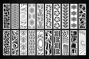 Set of 100 narrow decorative panels, a Graphic by CncCutModel (Thumbnail 2 of 6)