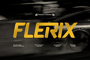 Flerix - Racing Sport Display Font, a Font by Flawless And Co (Thumbnail 1 of 10)