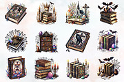 Gothic easter day books clipart, an Illustration by RobertsArt (Thumbnail 6 of 7)