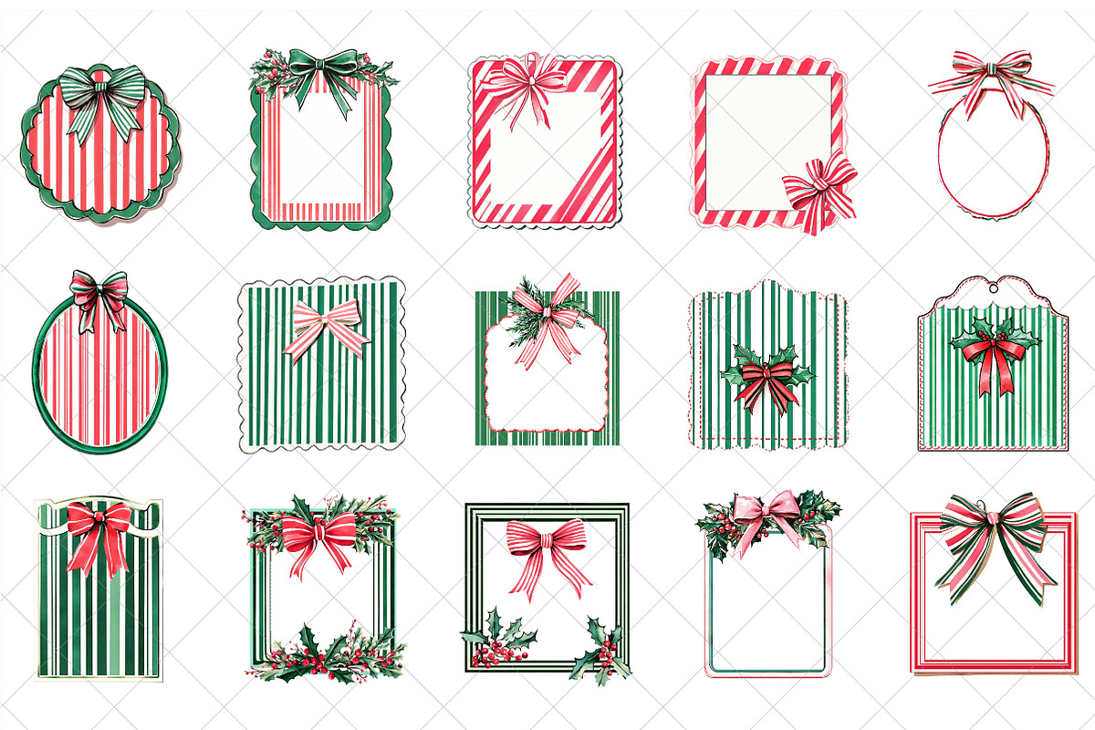 Christmas Hand-Drawn Frame Bundle, an Illustration by SinaCreation (Photo 2 of 7)