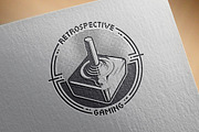 Retro 70's Videogame Joystick Emblem, a Background Graphic by Snitovets (Thumbnail 2 of 2)