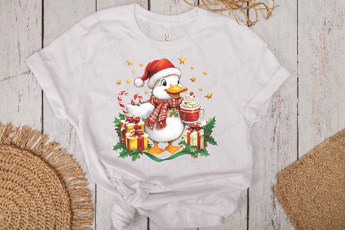Christmas Goose with Cocoa & Gifts P, an Illustration by DreamPrint404 (Photo 3 of 7)