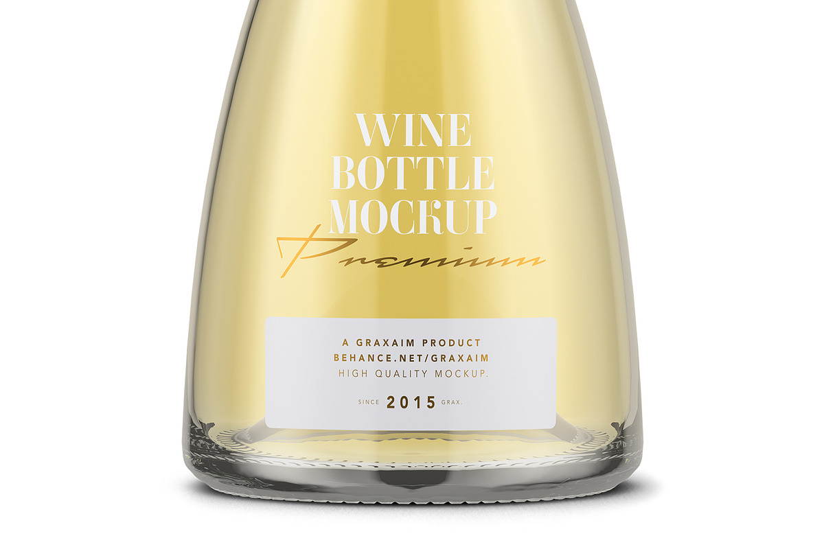 Champagne Bottle Mockup - White, a Packaging Mockup by Graxaim Mock-up (Photo 4 of 6)