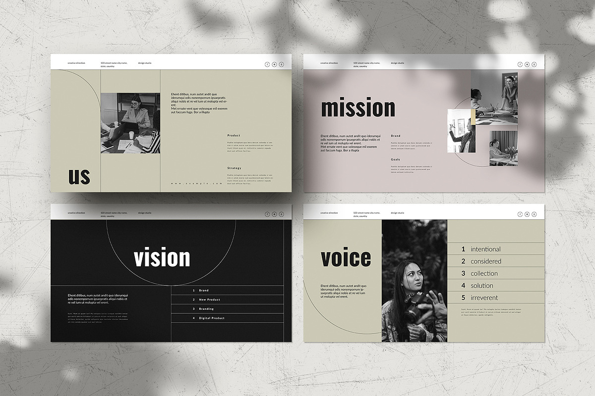 Creative Direction Template, a Presentation Template by WhiteGraphic (Photo 4 of 7)