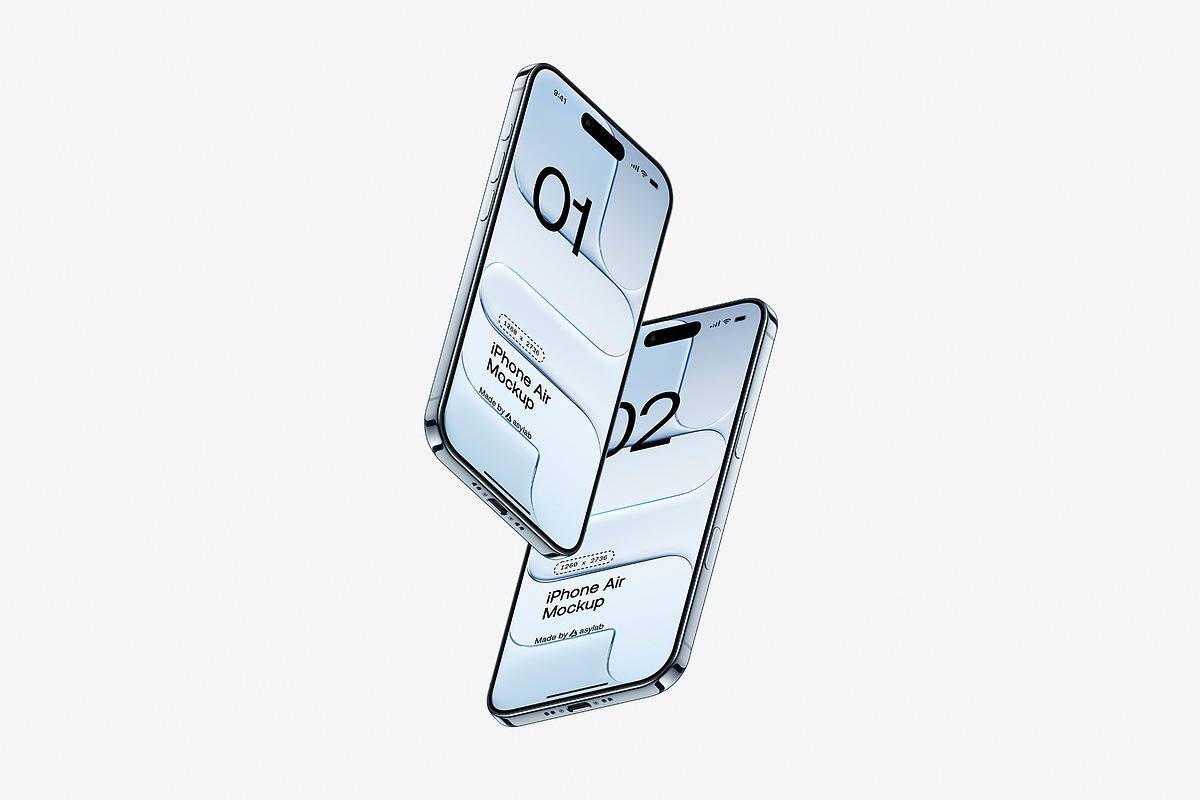 iPhone Air - 24 Mockups Scenes, an iPhone Mockup by Asylab (Photo 37 of 62)