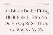 Elegant Serif - Roman Escort, a Serif Font by Font Liner (Thumbnail 11 of 14)