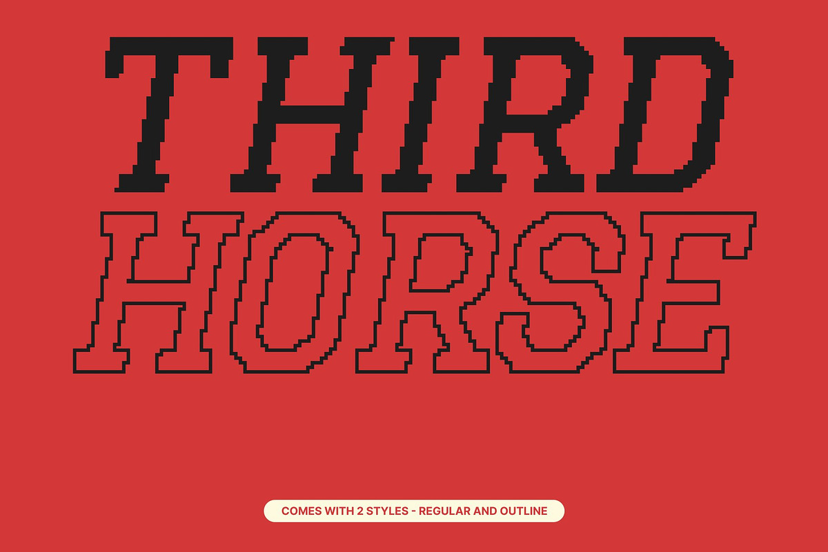 CS Bolande Pixel, a Slab Serif Font by Craft Supply Co. (Photo 2 of 8)