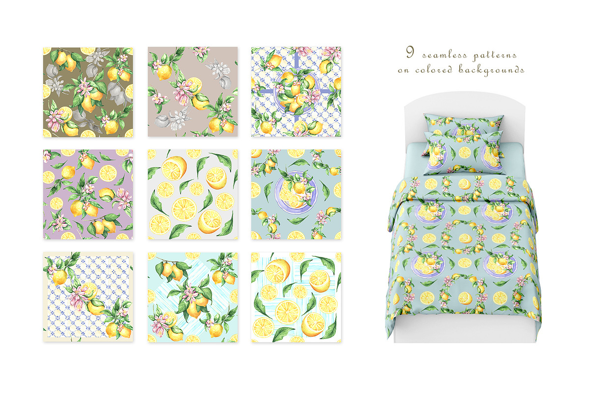 LEMONS Watercolor clipart set, an Object Illustration by GevelStudio (Photo 14 of 16)