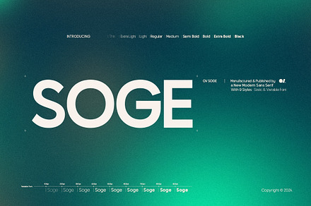 OV Soge - Sans Serif Family