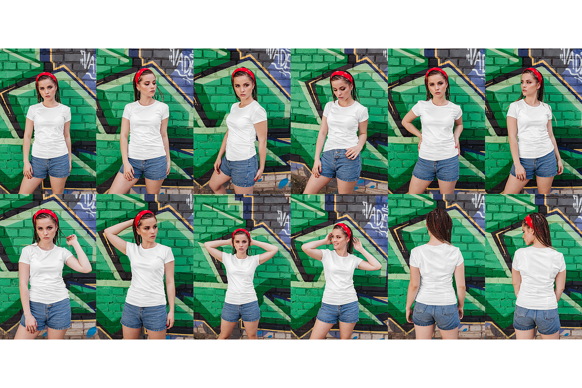 Female T-Shirt in City Mockups Vol3, a Shirt Mockup by Hi, Mock-Up! (Photo 9 of 9)