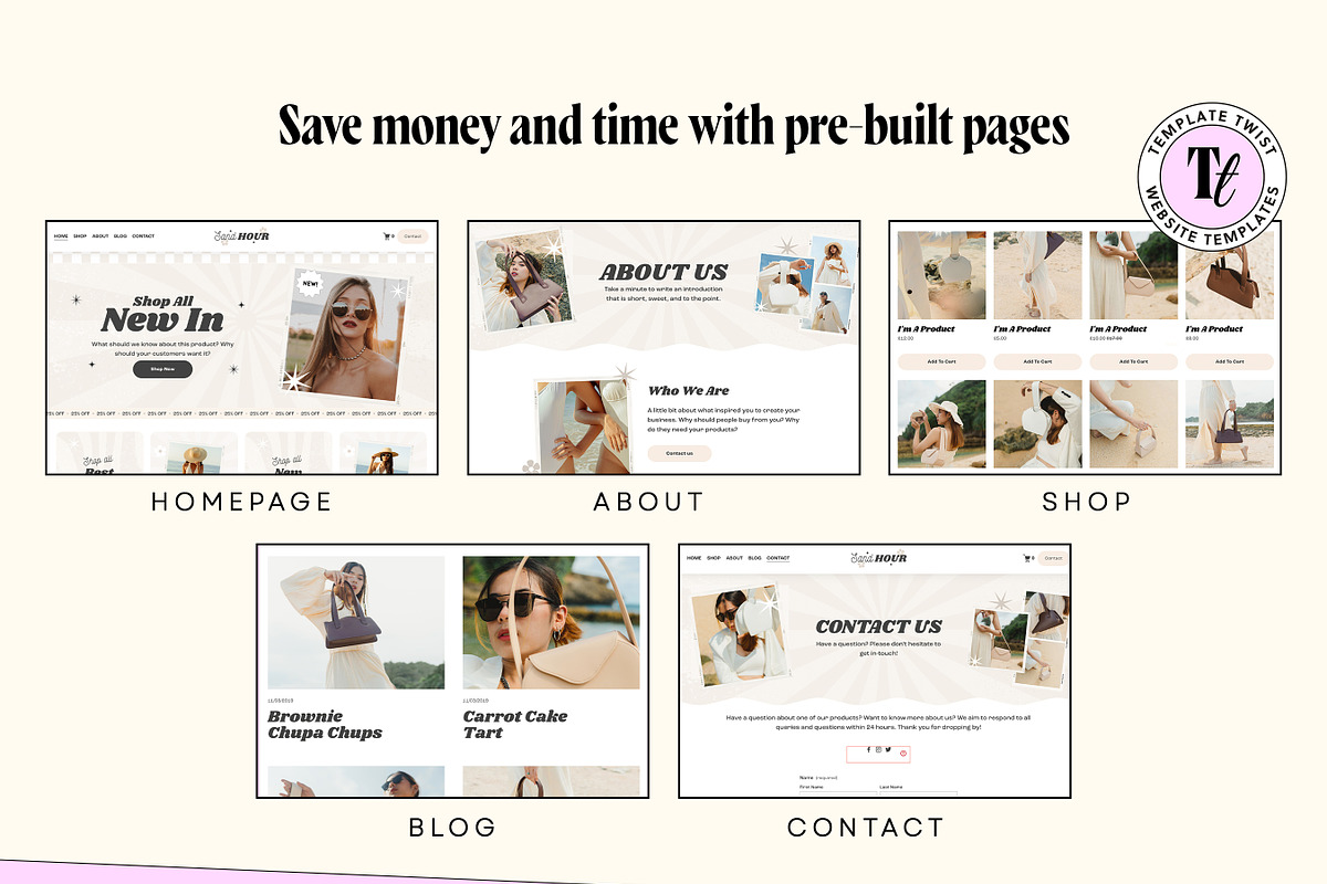 Neutral Squarespace Template Store, a Squarespace Template by Template Twist Shop (Photo 7 of 10)