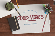 Good Vibes - Real Brush Typeface, a Symbol Font by NasArt© (Thumbnail 1 of 4)